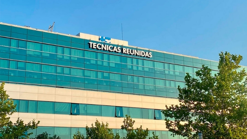 Tecnicas Reunidas headquarters building with company signage