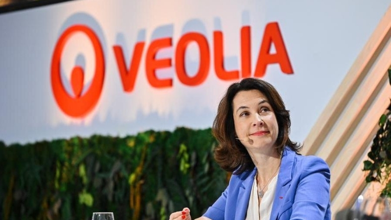 Veolia representative speaking on industrial water project